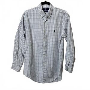 Ralph Lauren Blue Check Long Sleeve Shirt‎ Men’s 15.5
